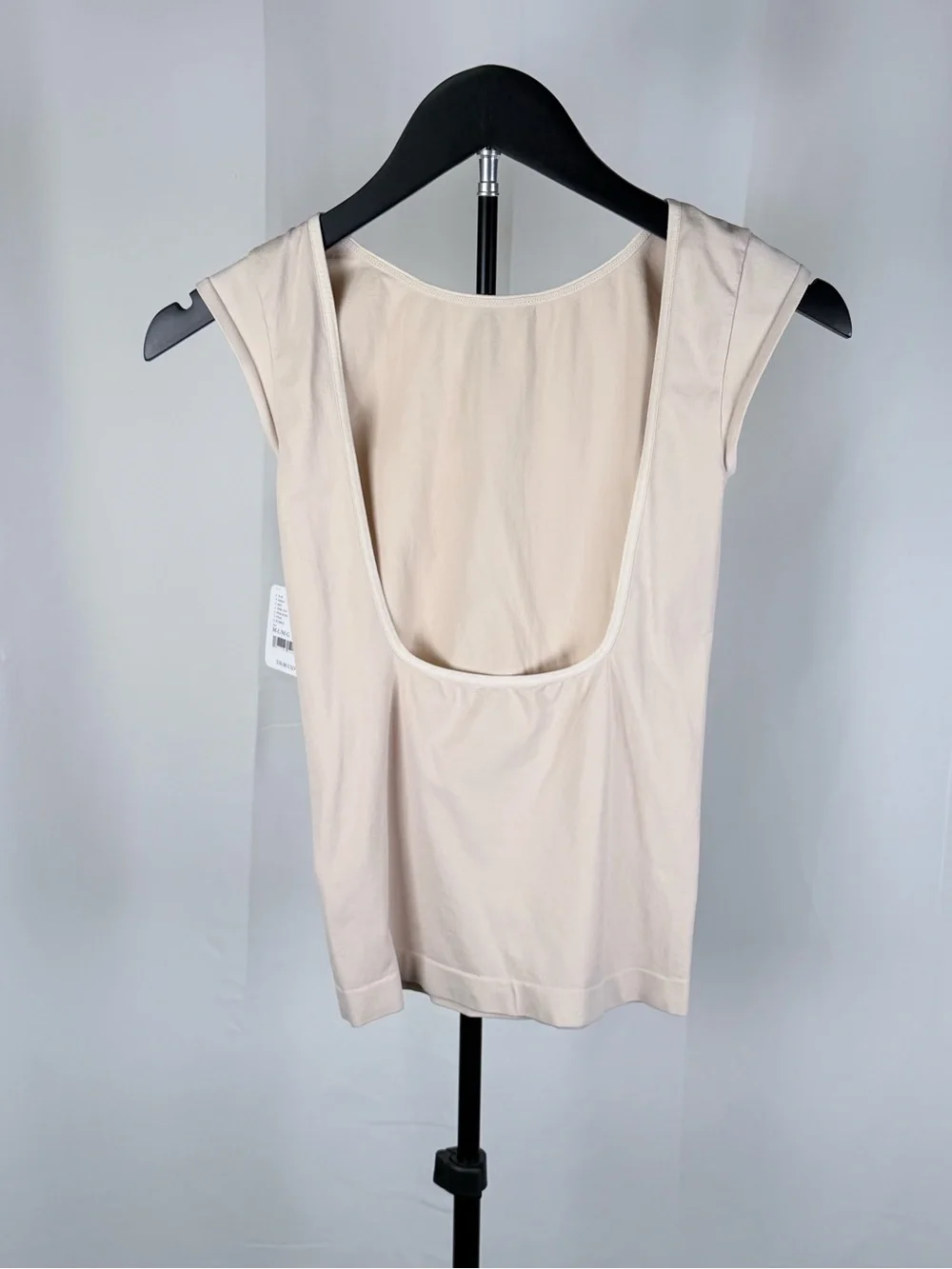 Free People Low Back Seamless Tee NWT Pink Tint M/L